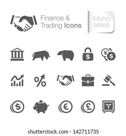 Finance & trading related icons