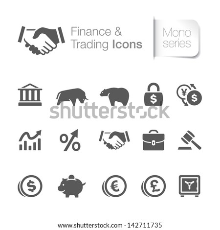 Finance & trading related icons