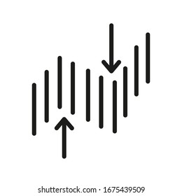 Finance Trading Stock Market Line Icon 