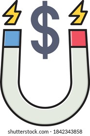 finance vector colour line icon