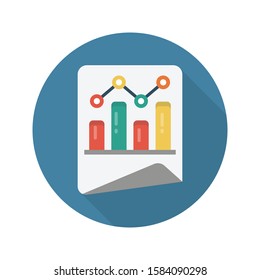finance vector flat color icon 