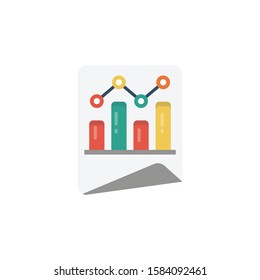 finance vector flat color icon 