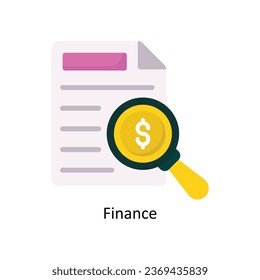 Icono plano vector de financiación Icono de ilustración Diseño. Símbolo del archivo EPS 10 de fondo blanco