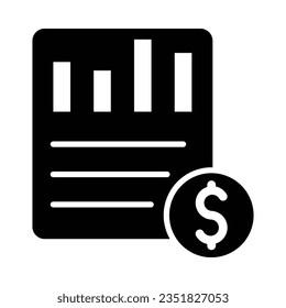 finance Vector Glyph Icon For Personal And Commercial Use.
