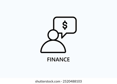 Abbildung des Finanzvektorsymbols oder des Logos
