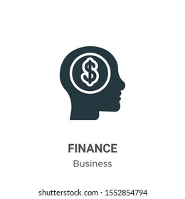 Finance vector icon on white background. Flat vector finance icon symbol sign from modern business collection for mobile concept and web apps design.