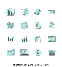 Finance vector icon. Finance symbol, investment, editable.
Isolate the background.