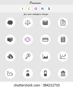 Finance  vector icons for web sites and user interface