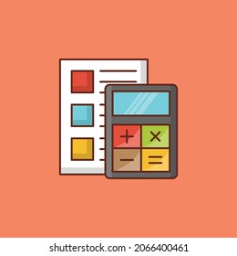 finance Vector illustration on a transparent background. Premium quality symbols.Vector line flat color icon for concept and graphic design.