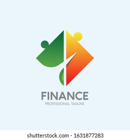 finance vector logo design template