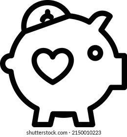 finance vector thin line icon