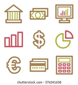 Finance web icons