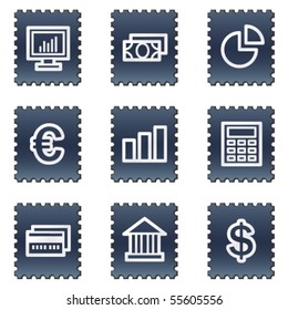 Finance Web Icons set 1, Marine Stempel Serie