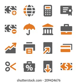 Finance web icons set