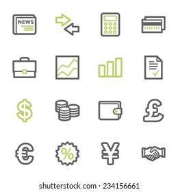 Finance web icons set