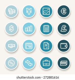 Finance web icons set