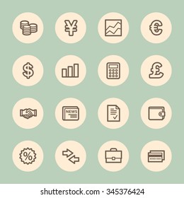 Finanz-Web-Symbole
