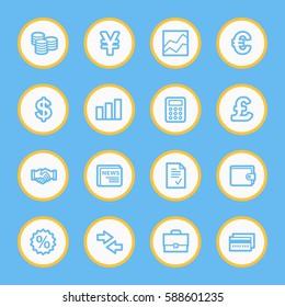 Finance web icons set