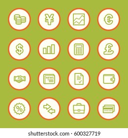 Finanz-Web-Symbole