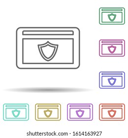 Finance, web page in multi color style icon. Simple thin line, outline vector of finance icons for ui and ux, website or mobile application