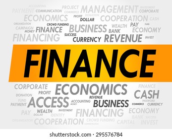 FINANCE word cloud, business concept