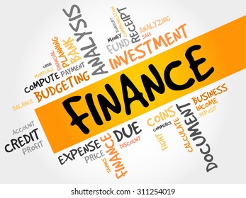 Finance Word Cloud Business Concept Stock Vector (Royalty Free ...