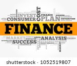 FINANCE word cloud collage, business concept background