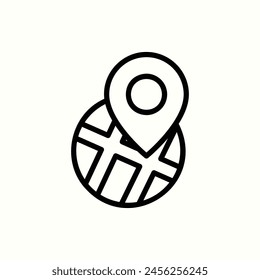 finance_gps icon, isolated icon in light background, perfect for website, blog, logo, graphic design, social media, UI, mobile app