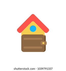 Finances icon flat symbol. Isolated vector illustration of  icon sign concept for your web site mobile app logo UI design.