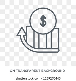 Finances icon. Trendy flat vector Finances icon on transparent background from Insurance collection. High quality filled Finances symbol use for web and mobile