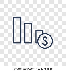 Finances icon. Trendy linear Finances logo concept on transparent background from Insurance collection