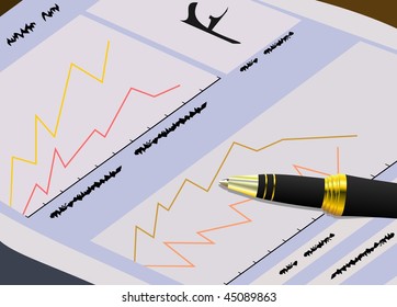 The finances newspaper for traders - Vector