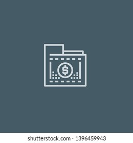 Finances vector icon. Finances concept stroke symbol design. Thin graphic elements vector illustration, outline pattern for your web site design, logo, UI. EPS 10.
