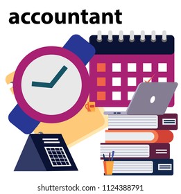  financial accountant concept. Can use for web banner, infographics, hero images. Flat isometric vector illustration.counting profit, income, taxes, statistics, data analytics, planning 