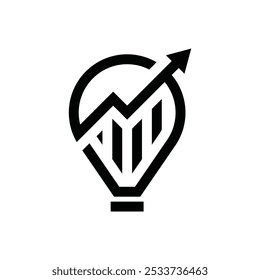 Financial Accounting combination with Bulb logo design inspiration