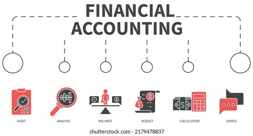 Financial Accounting Vector Illustration Concept Banner Stock Vector ...