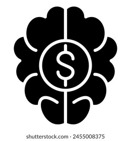 Financial Acumen icon line vector illustration