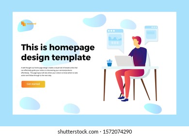 Financial administration business concept illustration