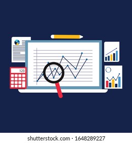 Financial administration concept with characters. Can use for web banner, infographics, hero images. Flat isometric vector illustration isolated on white background