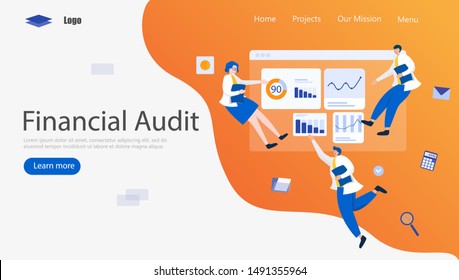 Financial Administration Vector Illustration Concept, Suitable for web landing page, ui, mobile app, editorial design, flyer, banner, and other related occasion