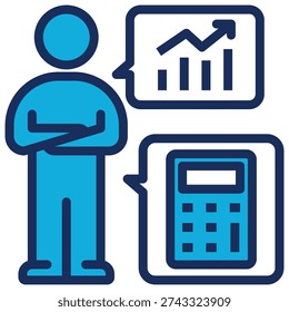 Financial Advising Icon Element For Design