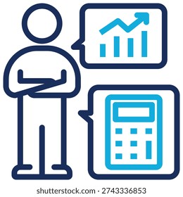 Financial Advising Icon Element For Design