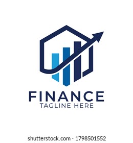 Financial Advisor Chart Logo Design Template Vector Icon