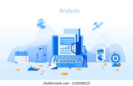 Financial advisor, financial consulting Concept for web page, banner, presentation, social media, documents, cards, posters. Vector illustration saving money, managing money, planning ahead