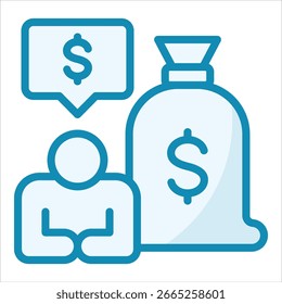 Elemento Ícone Para Design Do Financial Advisor