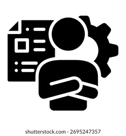 Financial Advisor Icon Element For Design