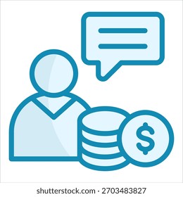 Elemento de icono de asesor financiero para diseño