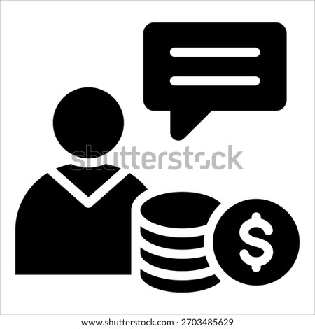 Financial Advisor Icon Element For Design