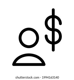 financial advisor icon or logo isolated sign symbol vector illustration - high quality black style vector icons
