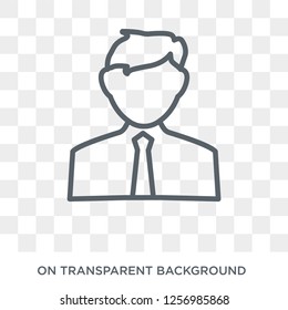 Financial Advisor icon. Trendy flat vector Financial Advisor icon on transparent background from Professions collection. High quality filled Financial Advisor symbol use for web and mobile